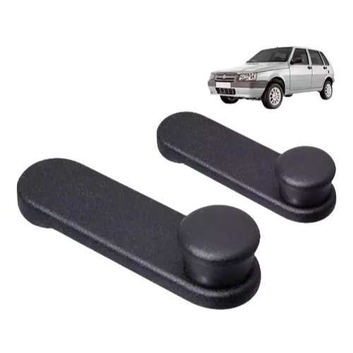 Par Manivela Vidro Preta Metal Uno Prêmio Elba Fiorino Mille em Oferta na Shopee