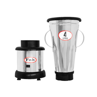 Liquidificador Baixa Rotação Profissional 4 Ltrs 800w Inox