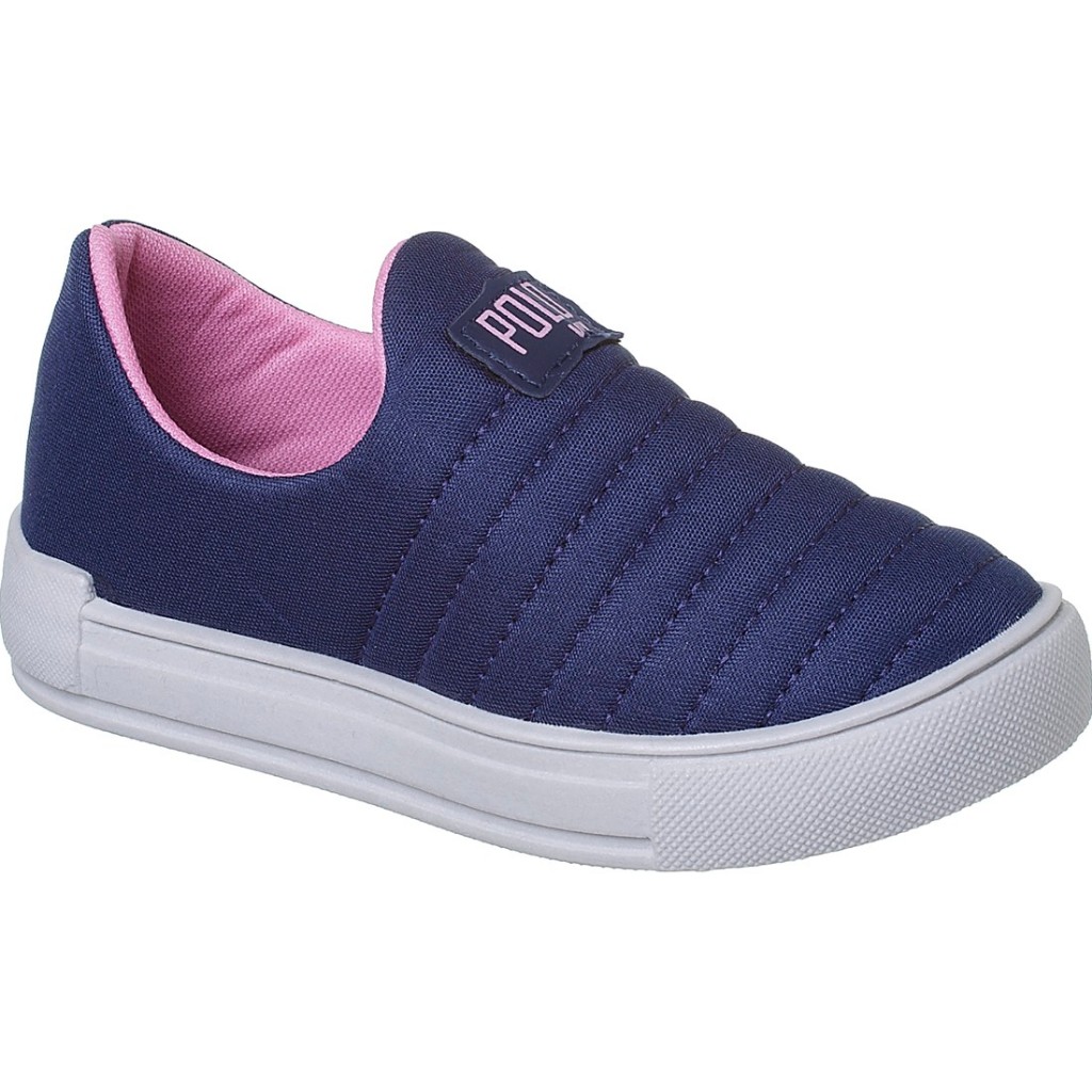 Tênis Calce Fácil Infantil Sola Reta Escolar Leve Confortável Menino Menina Feminino Masculino