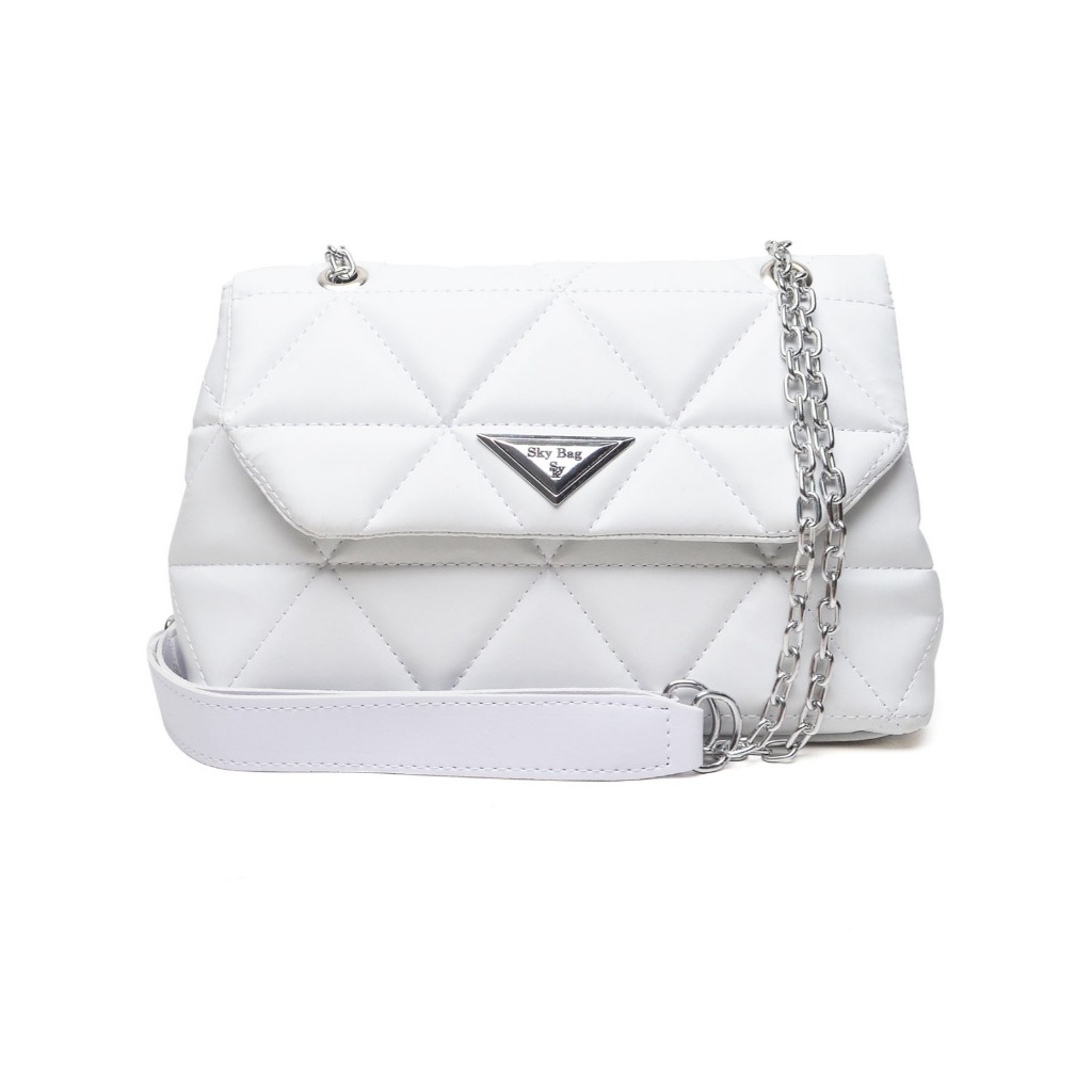 Bolsa Feminina Diamante Bordada De Ombro Alça em Corrente Zíper Interno em Oferta na Shopee
