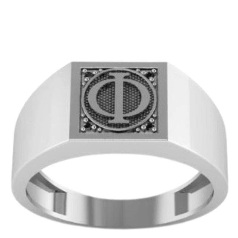 Anel Masculino de Prata 950 Chapinha Filosofia