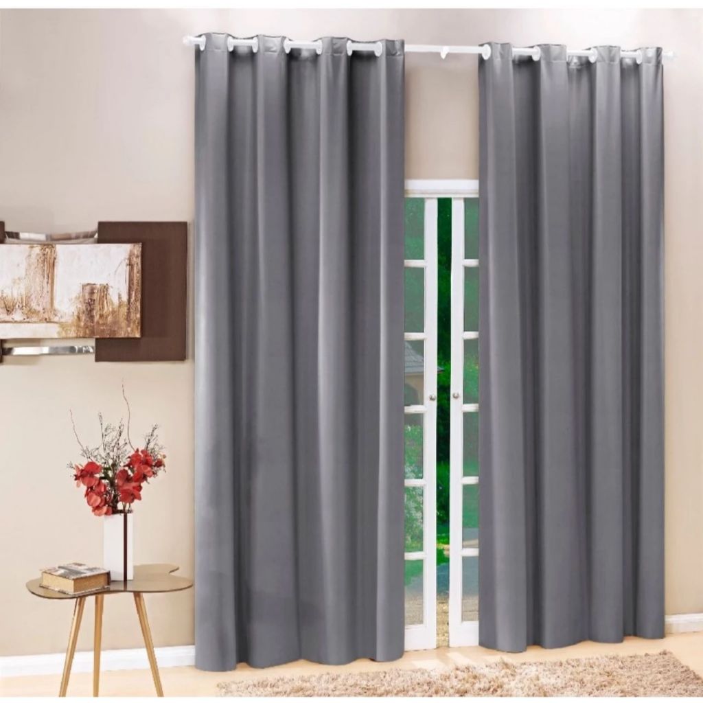 Cortina Blackout PVC corta 100 % a luz 3,00 m x 2,60 m para sala, escritorio, quarto em Oferta na Shopee
