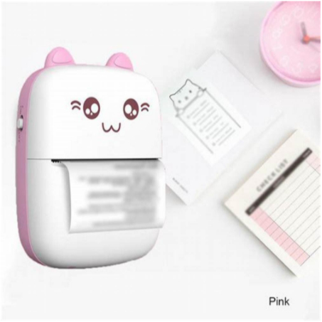 Mini Impressora Térmica Portátil De Bolso Sem Fio Bluetooth Imagem