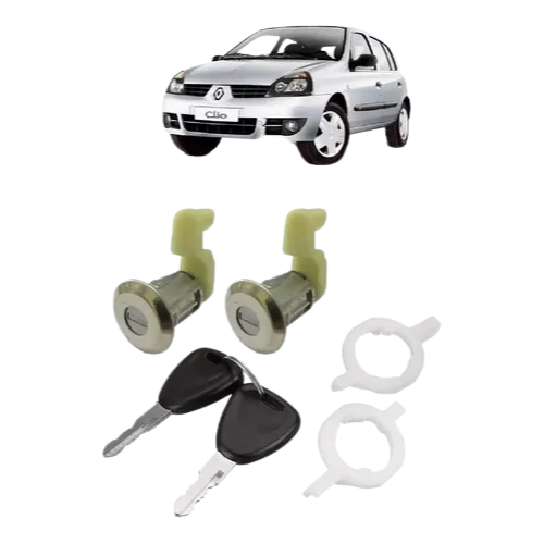 Par Cilindro Miolo Portas Renault Clio 99 A 2016 Com Chaves em Oferta na Shopee