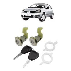 Par Cilindro Miolo Portas Renault Clio 99 A 2016 Com Chaves