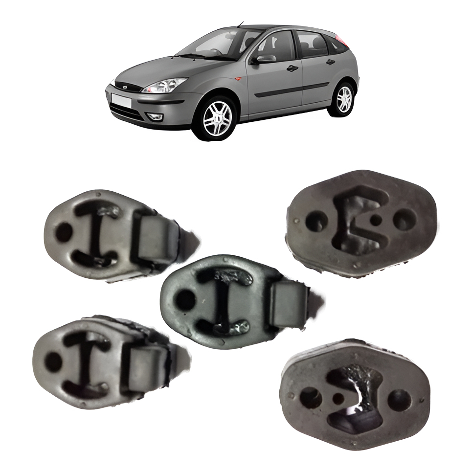 Jogo De Borracha Coxim Escapamento Ford Focus ..08
