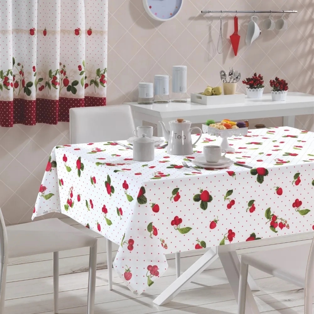 Toalha de Mesa Retangular 6 Cadeiras Dohler Clean Limpa Facil 2,10x1,40m em Oferta na Shopee