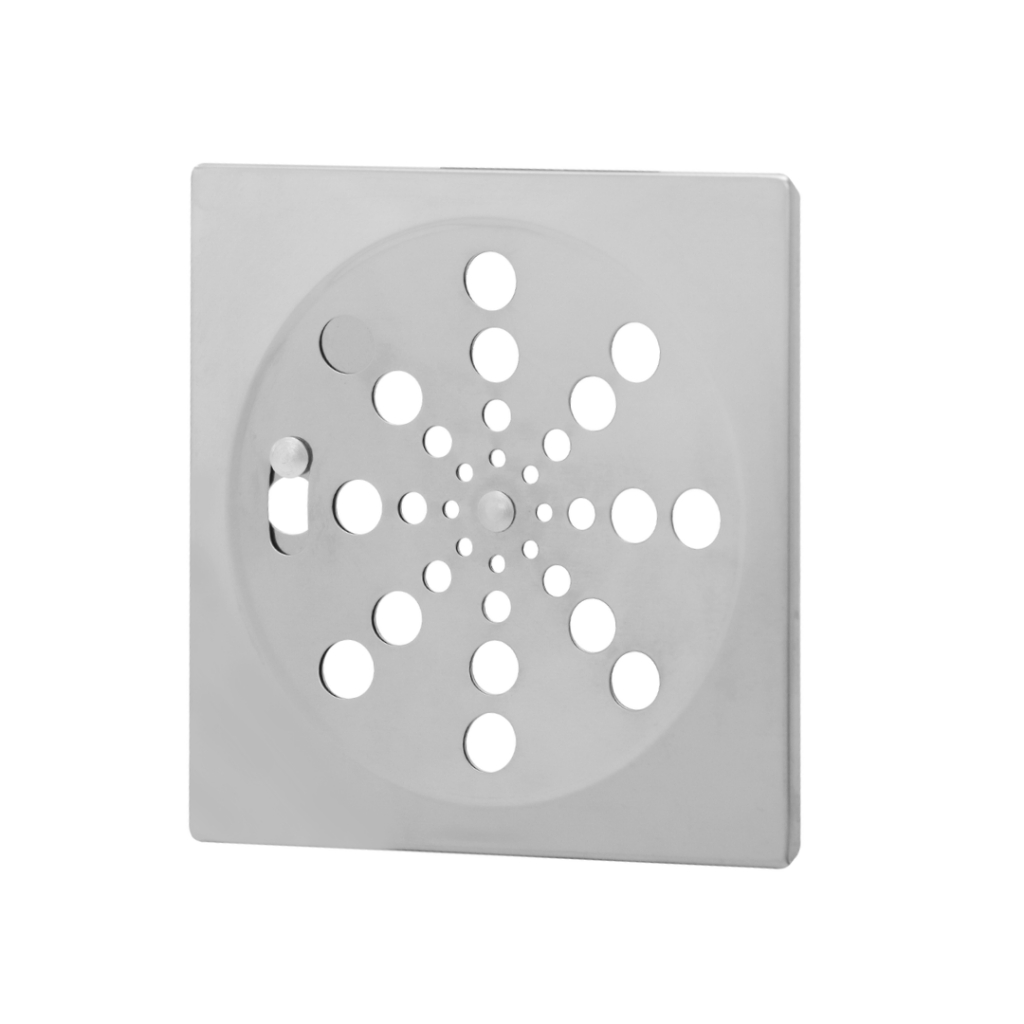 Ralo Grelha 10x10 Quadrado Inox Abre e Fecha