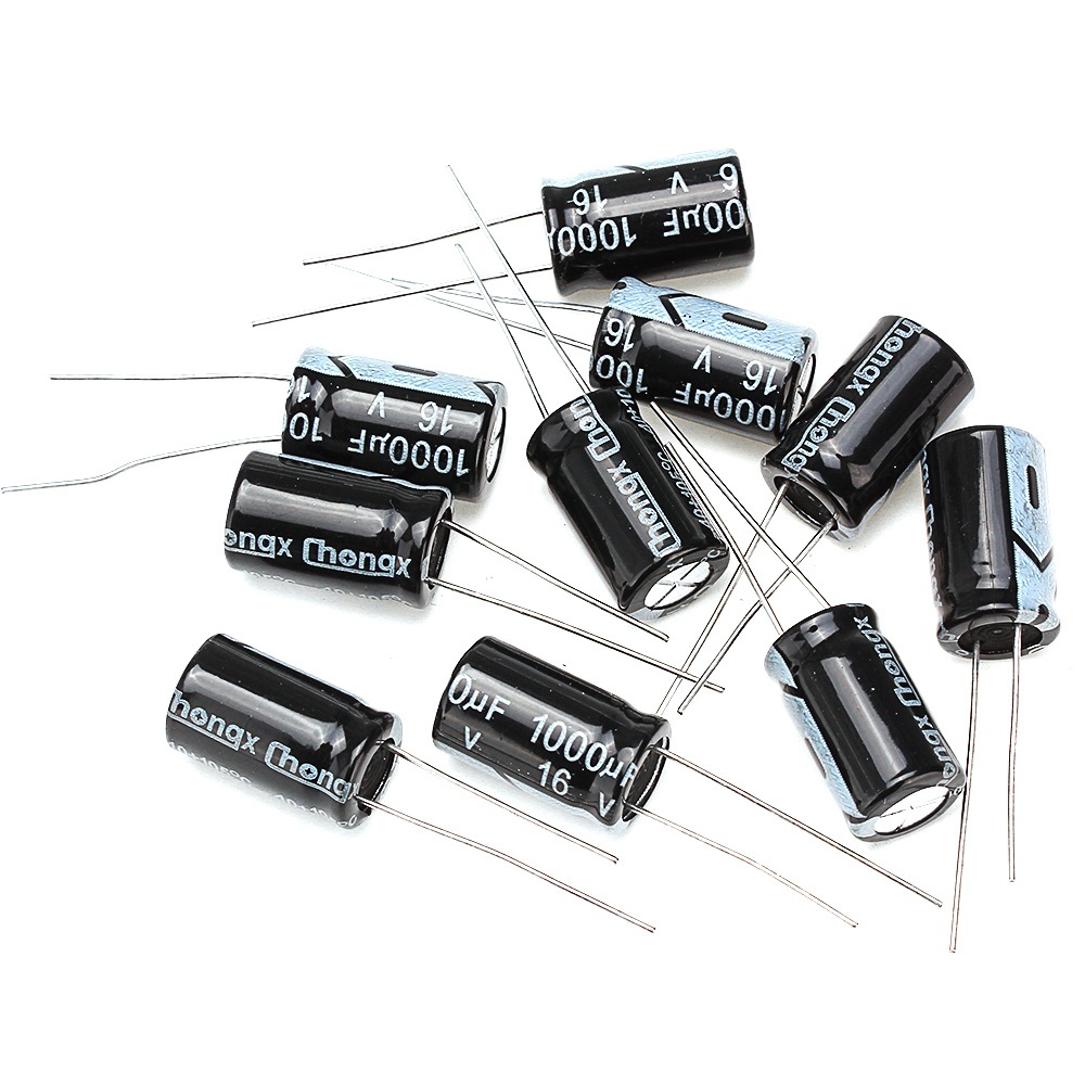Capacitor 1000uf 16V * 105° * Kit Com 10 unidades