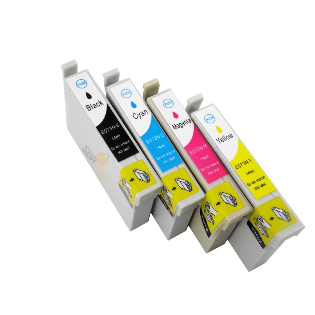 Kit 4 Cartuchos Compatíveis 73n Para Epson Tx200 Tx210 Tx220 Tx410 T10 T20 em Oferta na Shopee