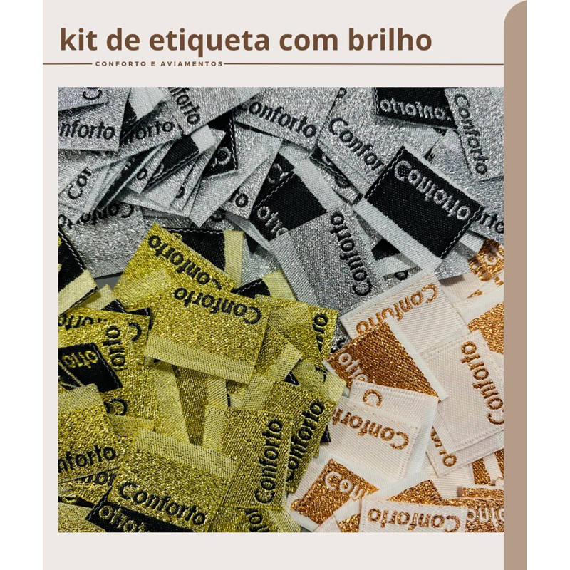 kit com 300 etiquetas 🏷️ prata dourada ouro Rose