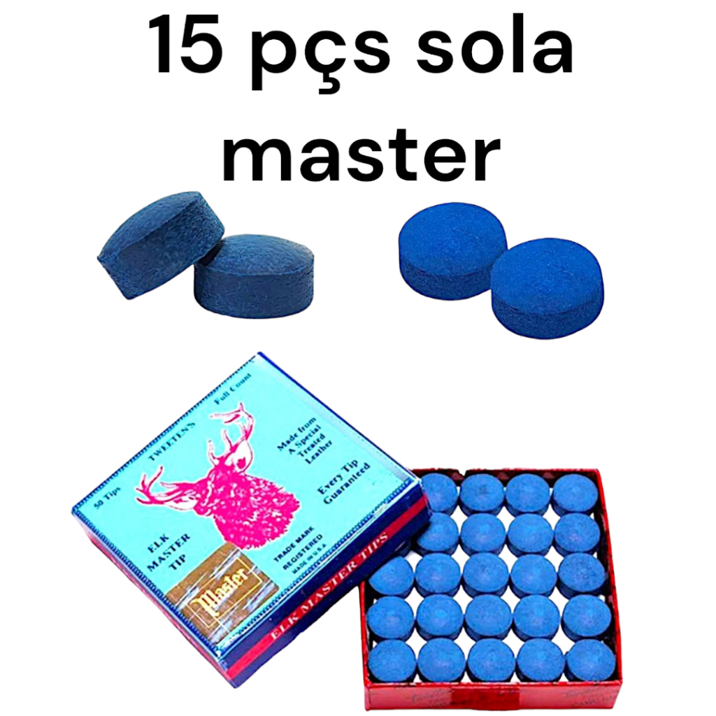 15 Und Ponteiras De Taco De Bilhar Sinuca  Ponta Taco Sola Master 11mm