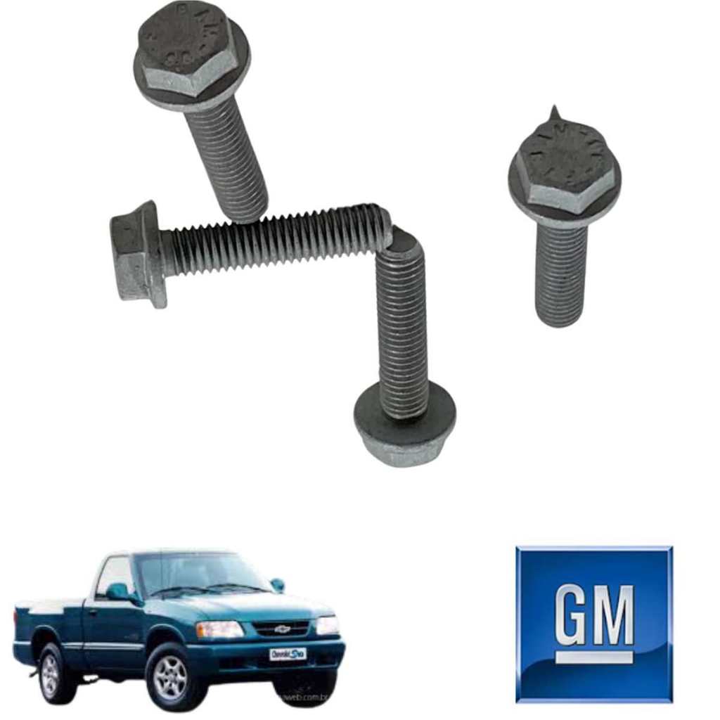 Parafusos tubo dianteiro escapamento S10 Motor 2.2/2.4 1995 1996 1997 1998 1999 2000 2001