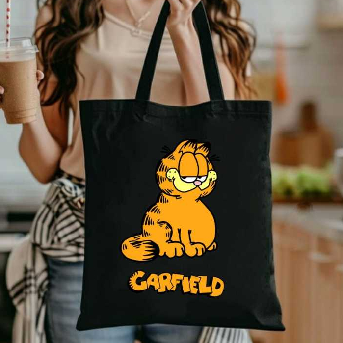 Bolsa tote gato Garfield-bolsa ecobag estampa gato garfield