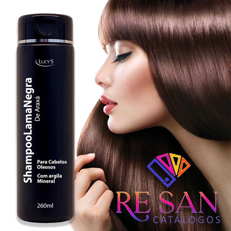 Shampoo Lama Negra De Araxá Argila Mineral Cabelos Oleosos - 250 ml