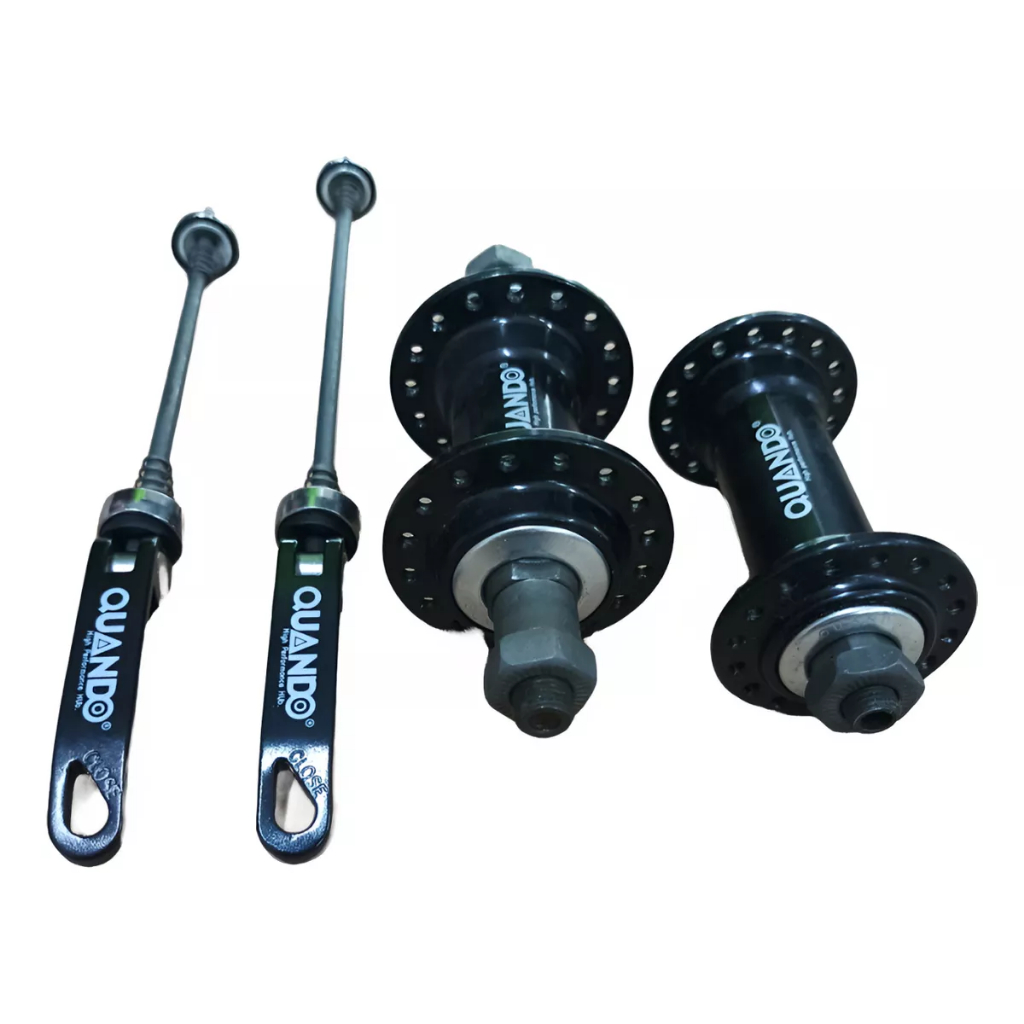 Par Cubo Bicicleta Bike Mtb Alumínio Rosca 32 Furos Blocagem Quando