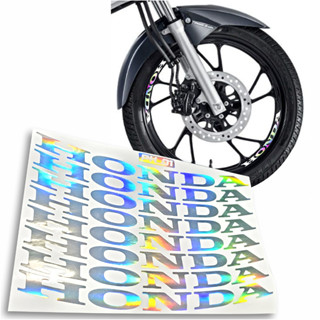 Adesivo Holográfico Honda para Roda Cartela com 8 Unidades em Oferta na Shopee