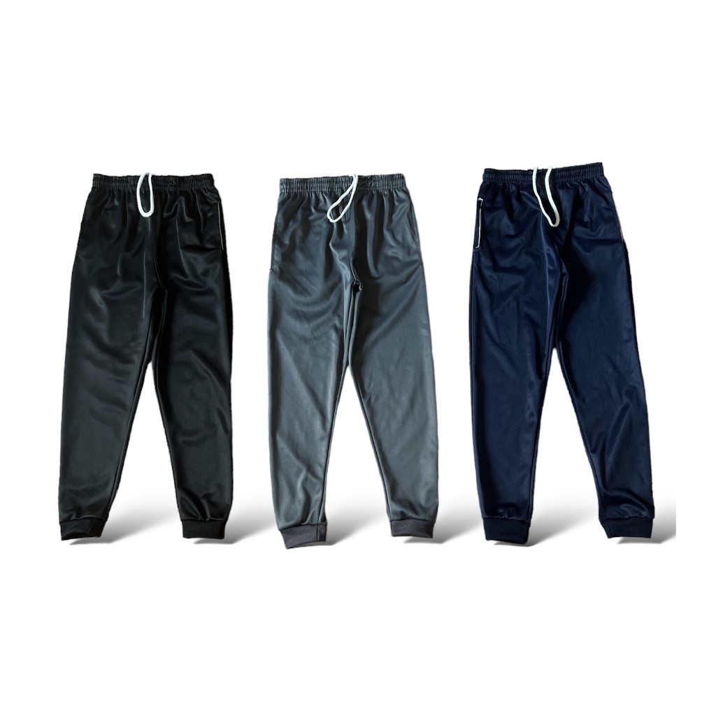 Kit 2 Calça Infantil Jogger Menino Forrada Juvenil Reforçada  2 Ao 16 Preto, Cinza e Azul em Oferta na Shopee