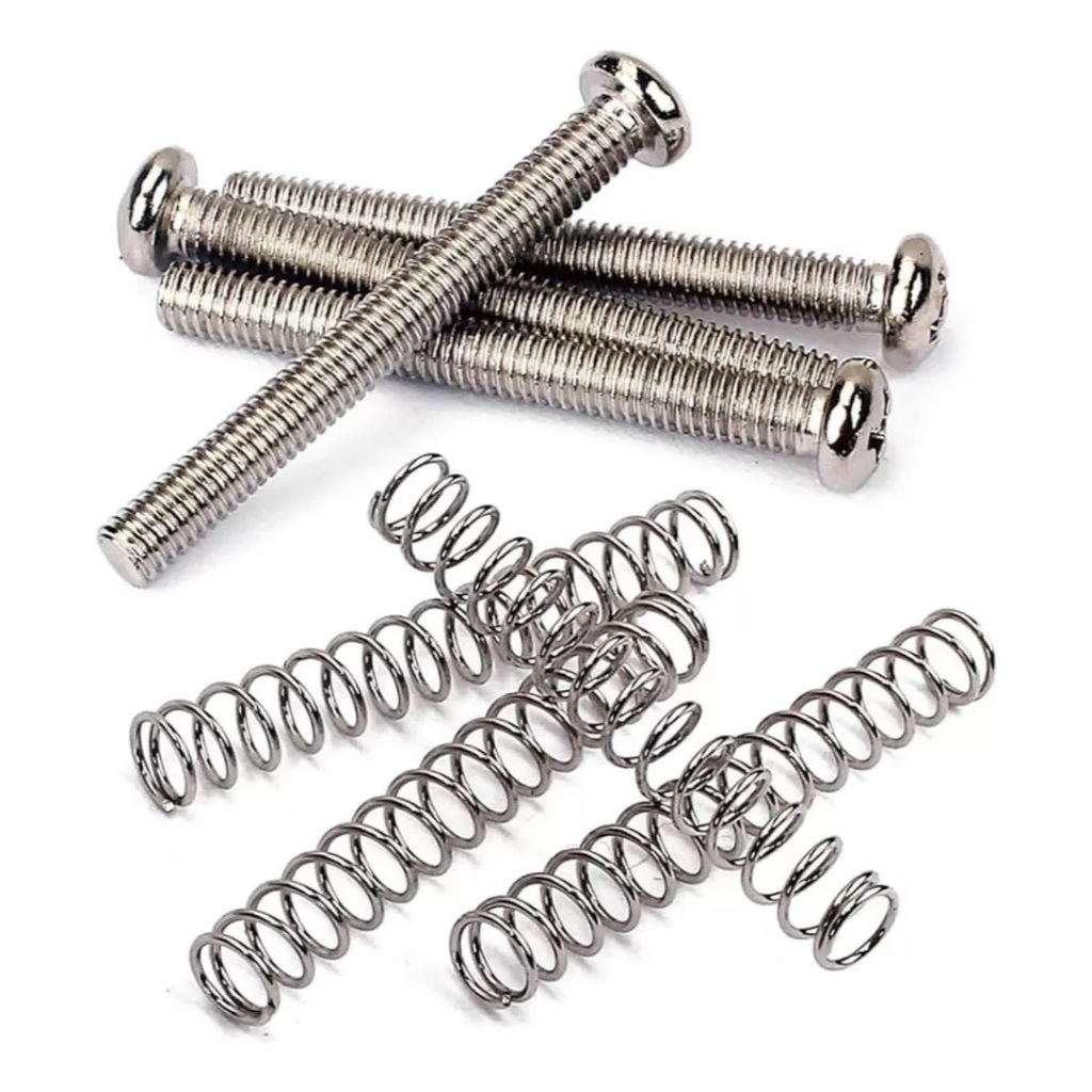 Parafusos em Inox Para Captadores Humbucker Com Molas em Inox 4 unids. em Oferta na Shopee