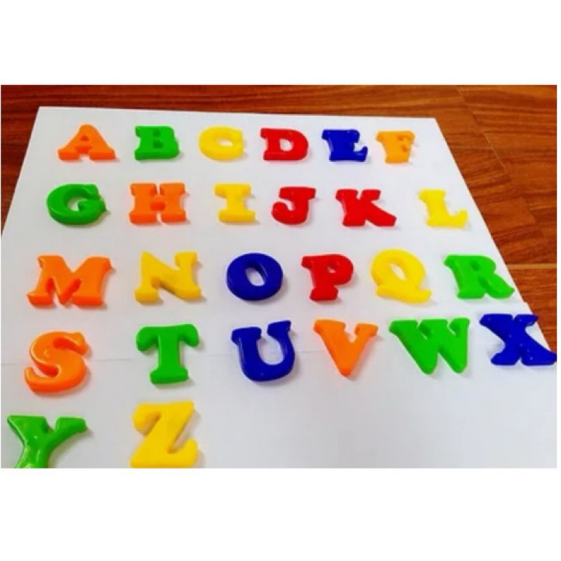 Brinquedo Pedagógico Letras Alfabeto e Números Magnético Educativo de A a Z em Oferta na Shopee