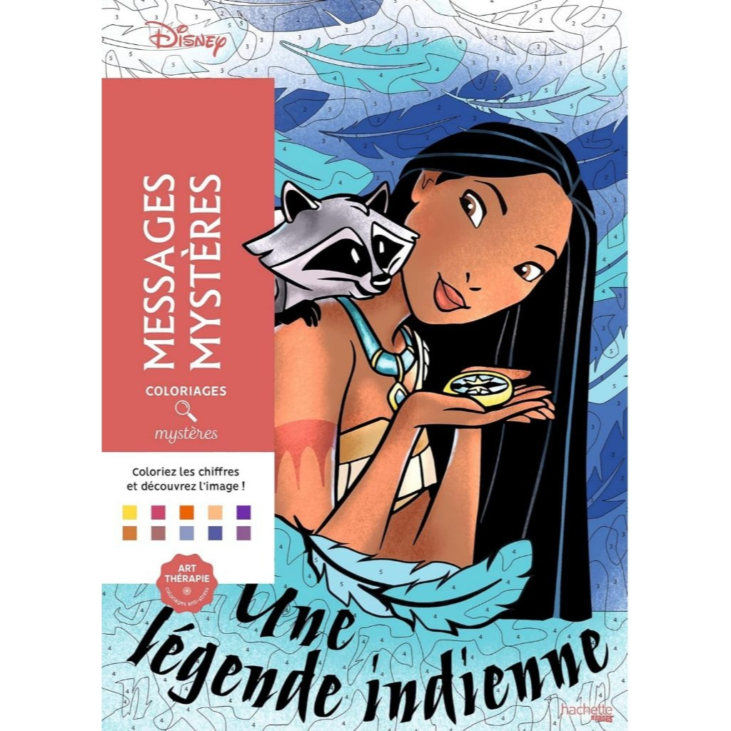 Mistérios Disney Pocahontas para colorir e pintar Folhas Soltas 75g