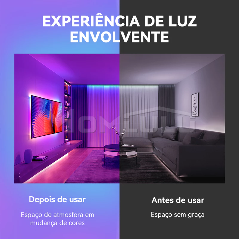 Fita de LED RGB 10/20/30/40M com Controle Remoto — foto 8