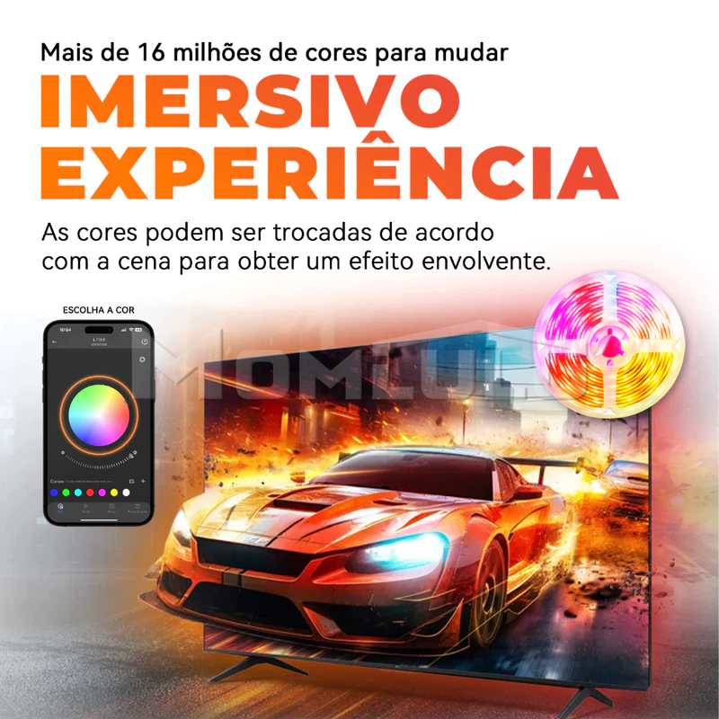 Fita de LED RGB 10/20/30/40M com Controle Remoto — foto 2