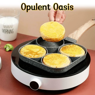 Opulent Oasis>>Frigideira de ovo com 4 buracos, omelete, omelete, antiaderente, panqueca, ...