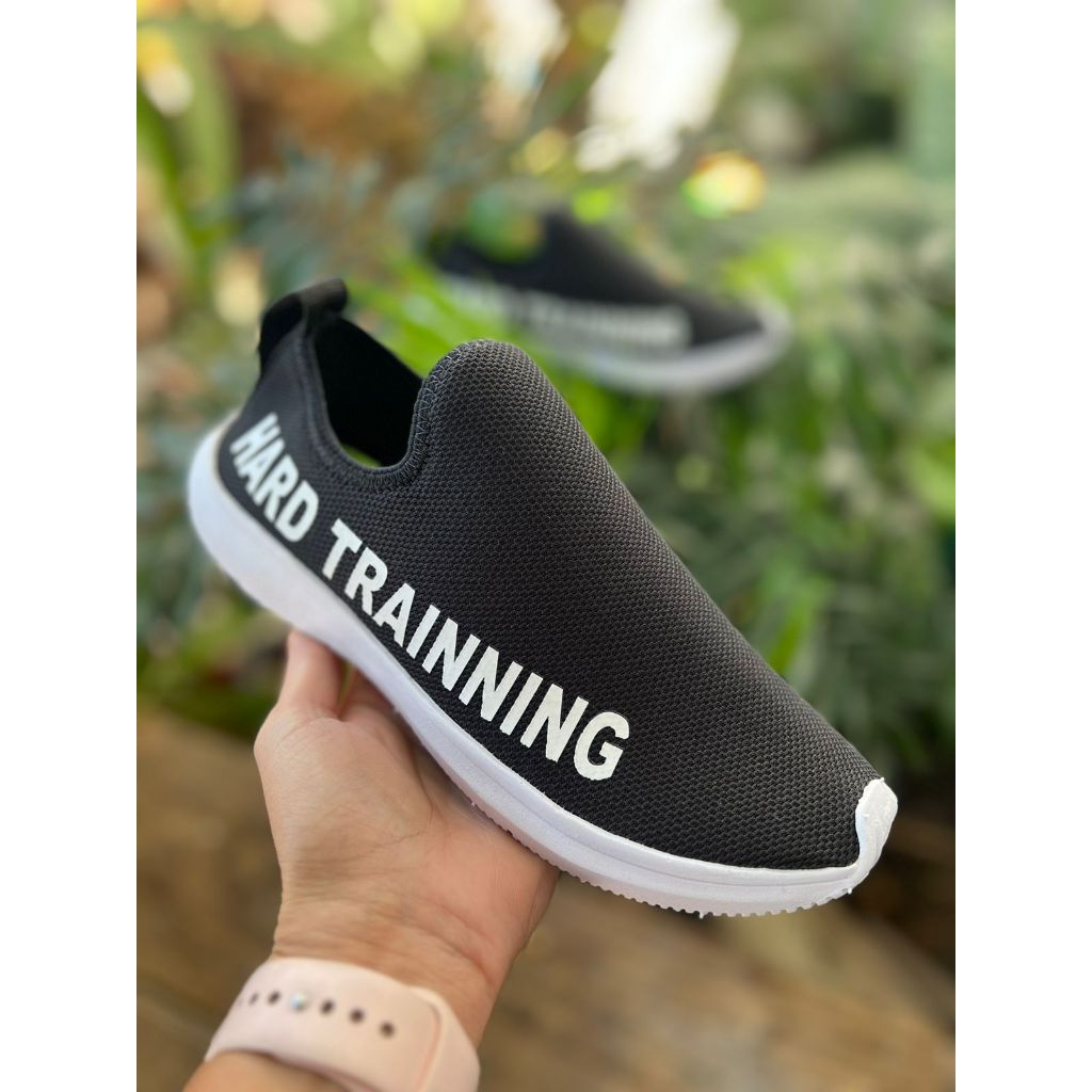 Tênis meia Feminino Confortável Sem Cadarço academia caminhada treino casual