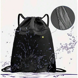Mochila Saco em Nylon Fecho Cordão para Esportes unissex