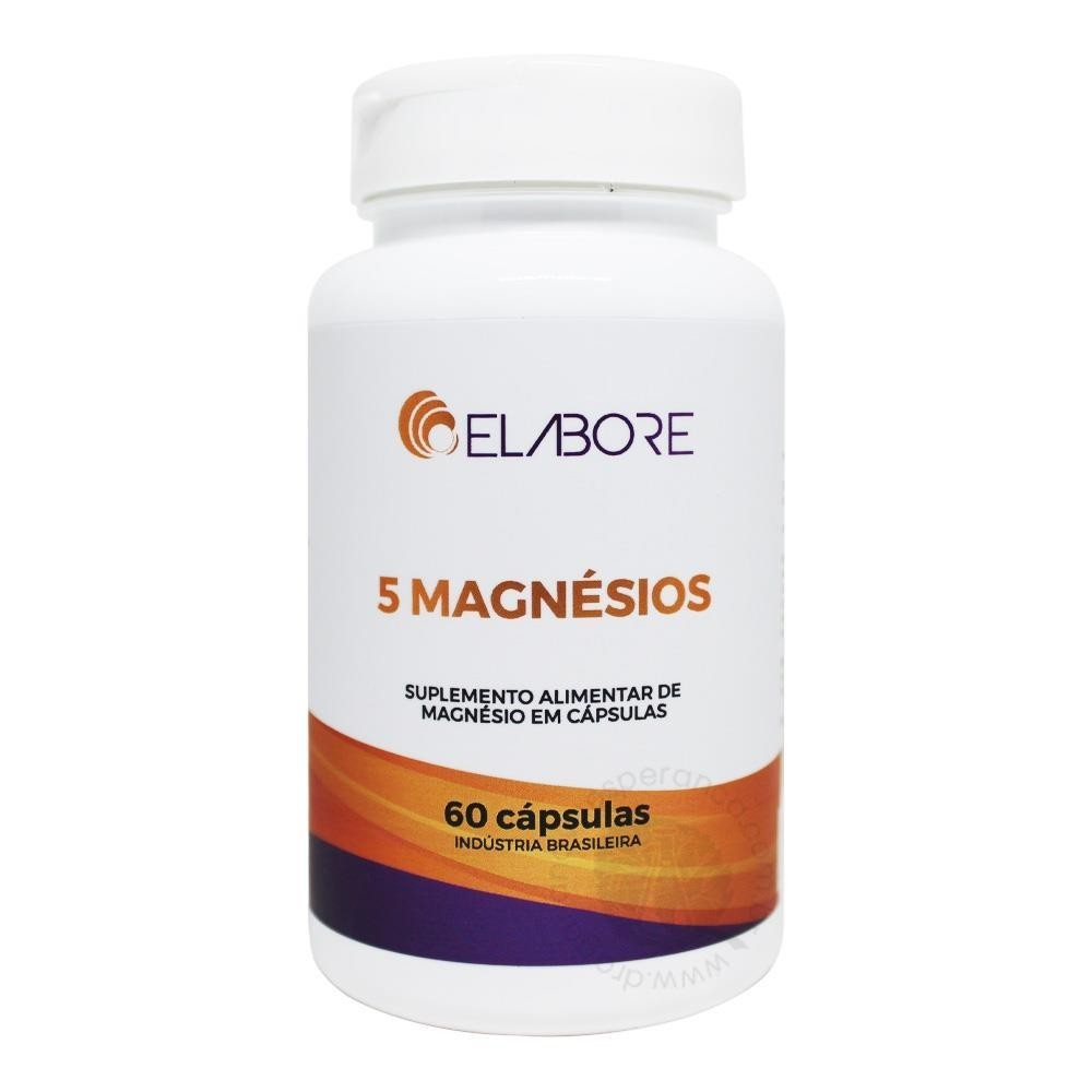 MAGNÉSIOS 5 ELABORE COM 60 CÁPSULAS em Oferta na Shopee