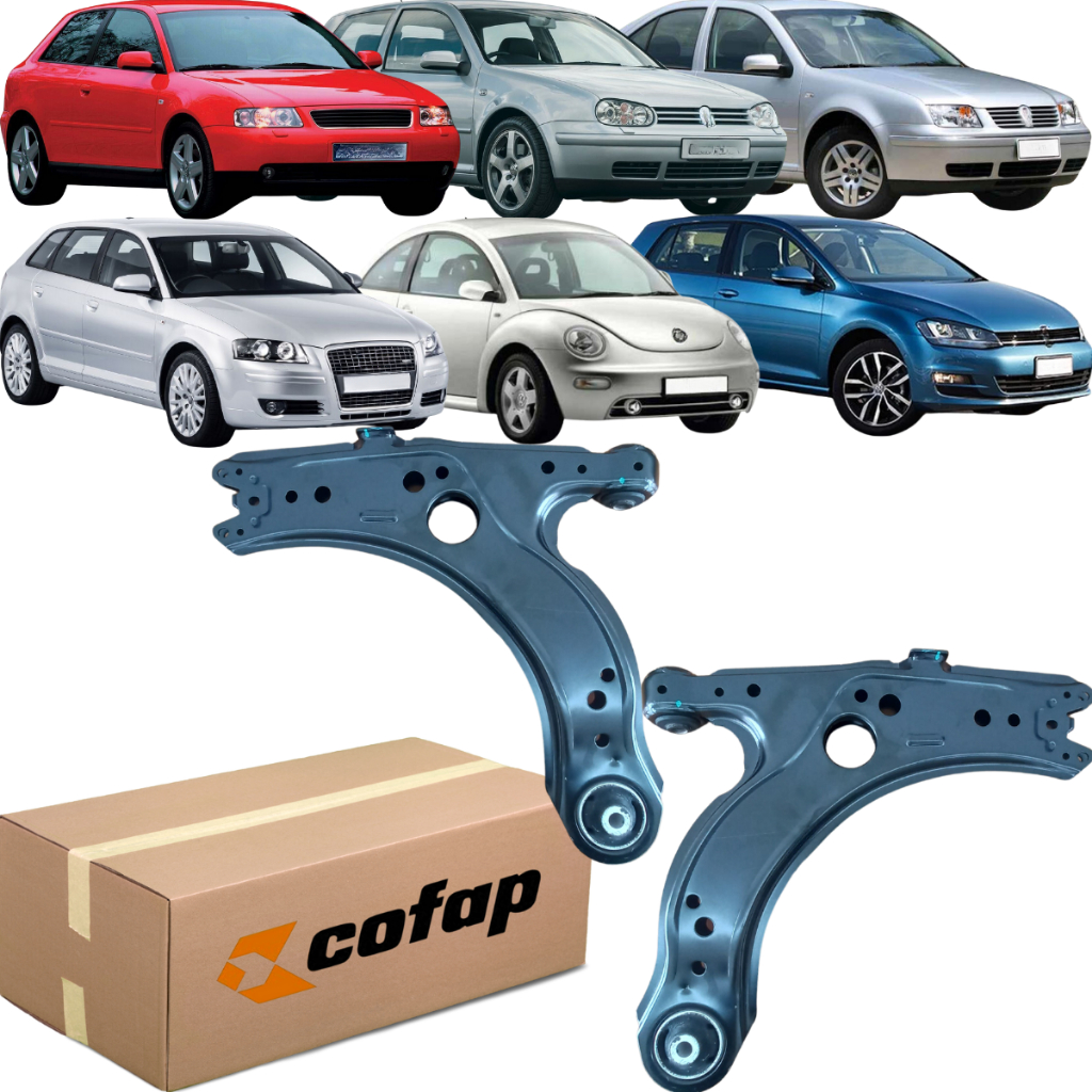 Par de Bandeja Balança Diant Cofap A3, Bora, Golf e New Beetle em Oferta na Shopee