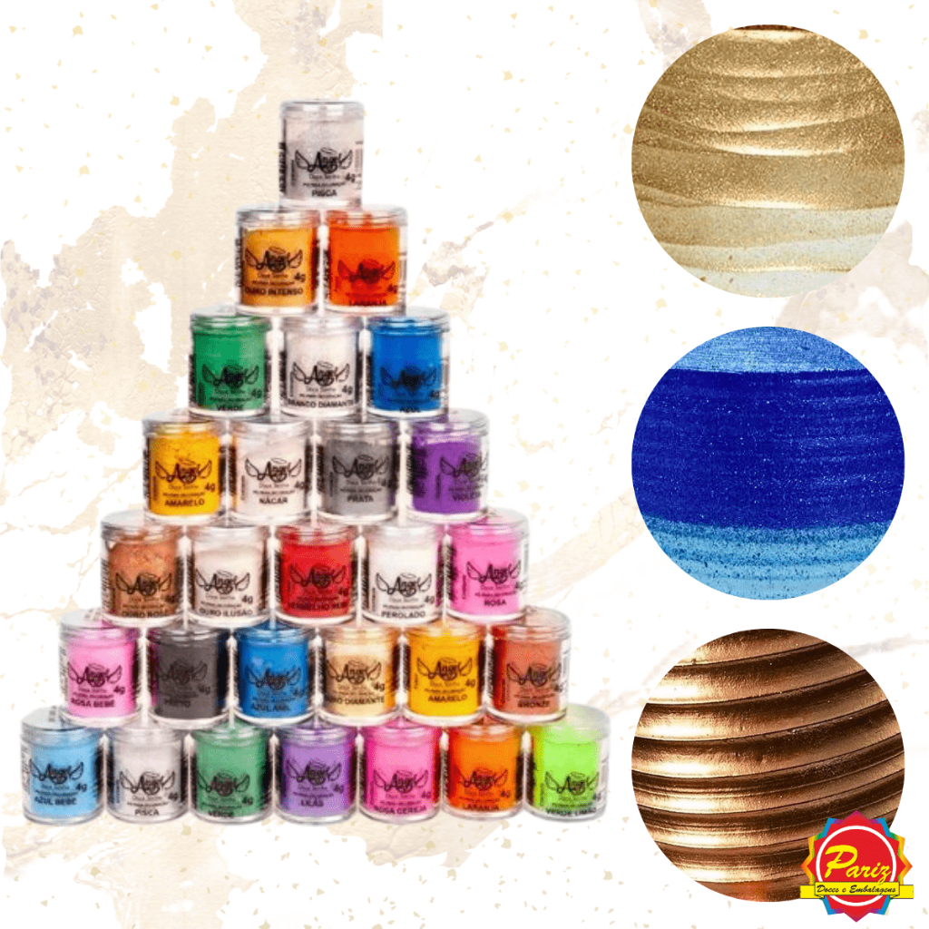 Pó para Bolo 4g Pó Comestível para Doces Tortas Confeitaria - Angel