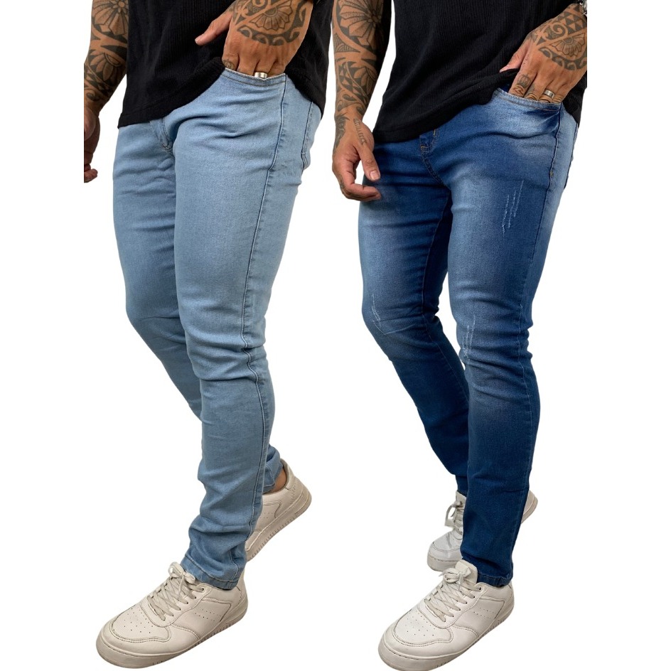 kit calças jeans skinny clara e escura original direto da fabrica NF