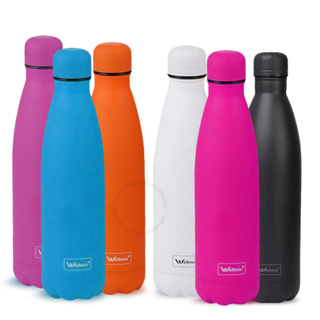 Garrafa Água Squeeze 500ml Térmica Inox Colorida Academia Escola em Oferta na Shopee