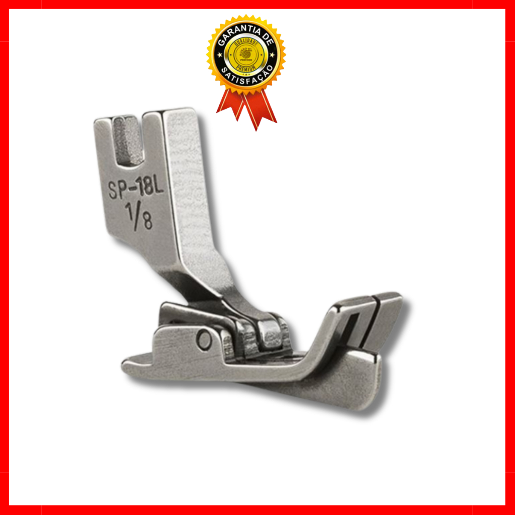 Pé Calcador com guia esquerdo para Máquina Reta Industrial SP-18 1/8 em Oferta na Shopee