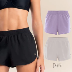 Saida de Praia Short Curto em Poliester Soltinho com Abertura Lateral da Mash She Lingerie