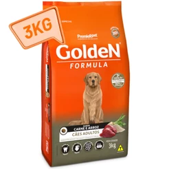 Ração Golden Formula Cães Adultos 3kg Carne & Arroz