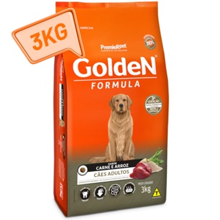 Ração Golden Formula Cães Adultos 3kg Carne & Arroz em Oferta na Shopee