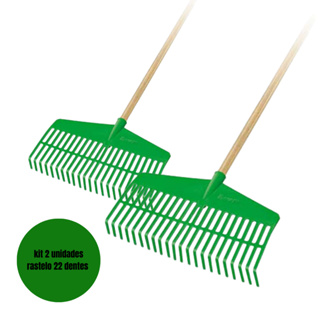 Vassoura Ancinho com Cabo trapp FJ 1026 kit  2 unidades em Oferta na Shopee