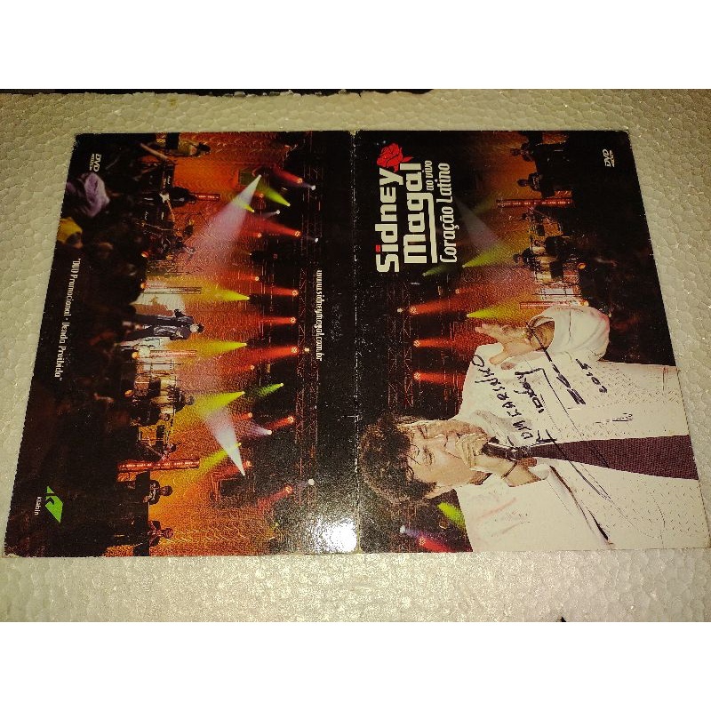 Sidney Magal - Coração Latino CD + DVD de Divulgação Autografado