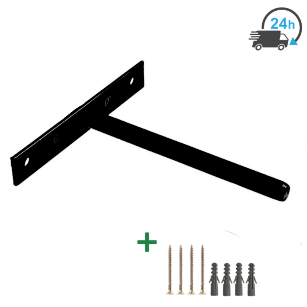 Kit Suporte Invisível Para Prateleira Reforçado 04 unidades 10cm Estilo Flutuante Com Parafusos em Oferta na Shopee