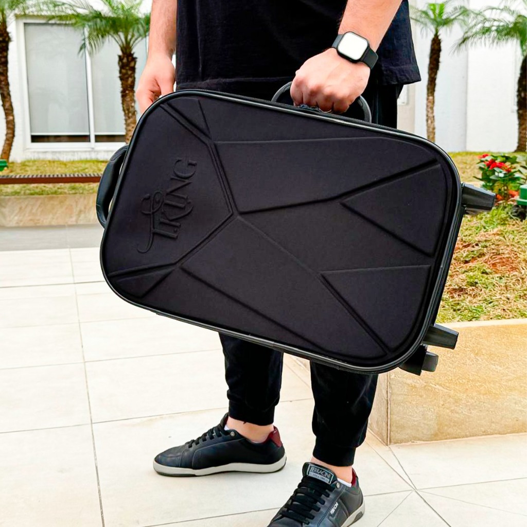 Imagem Mala de Viagem 10kg Bordo Padrão Resistente Promoção ANAC Rodinhas - T.King