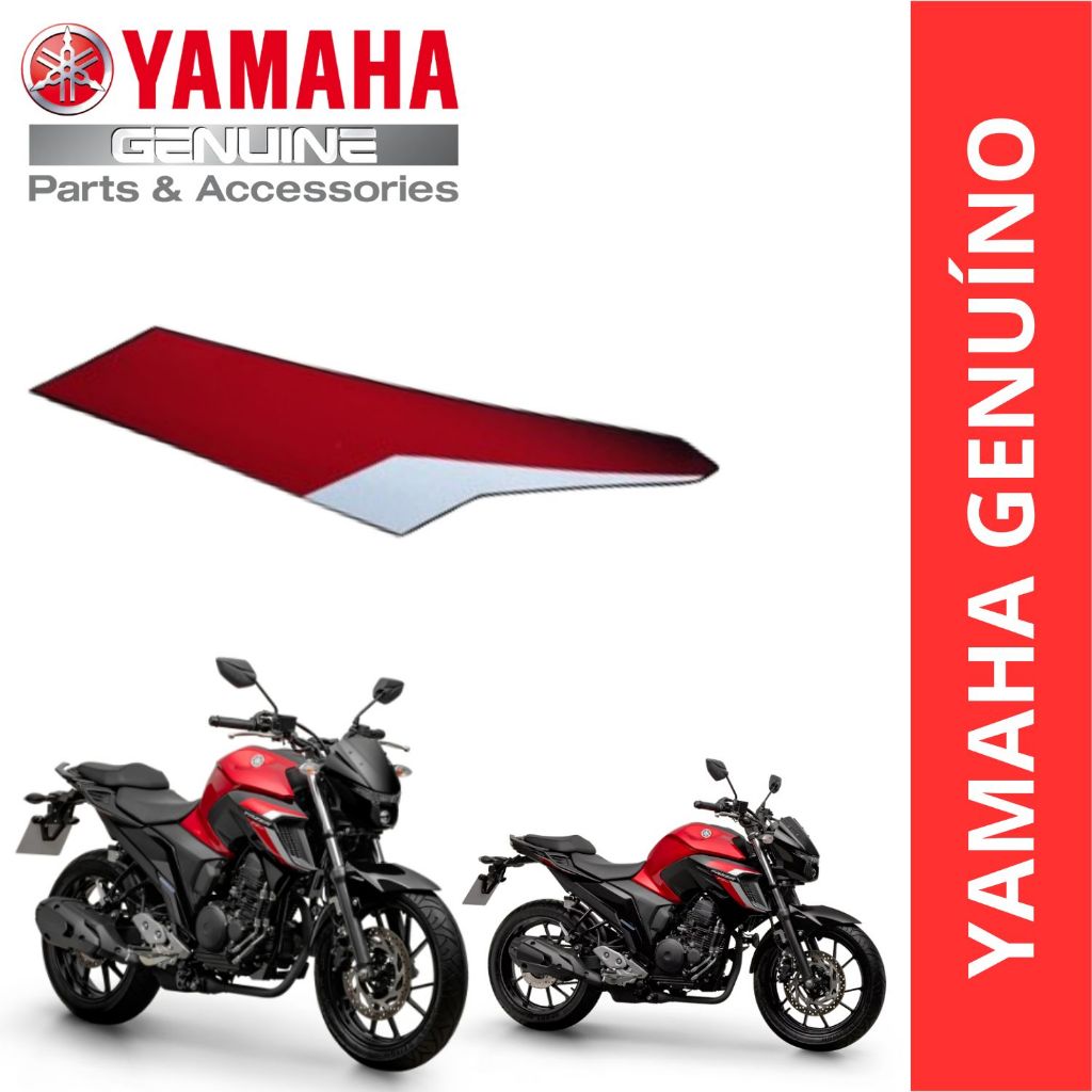 ADESIVO GRAFICO ABA TANQUE DIREITO FZ25 FAZER 250 VERMELHO 2024