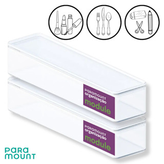 Kit Com 2 Caixa Organizadora Com Tampa Paramount Acrílico Module Empilhável em Oferta na Shopee