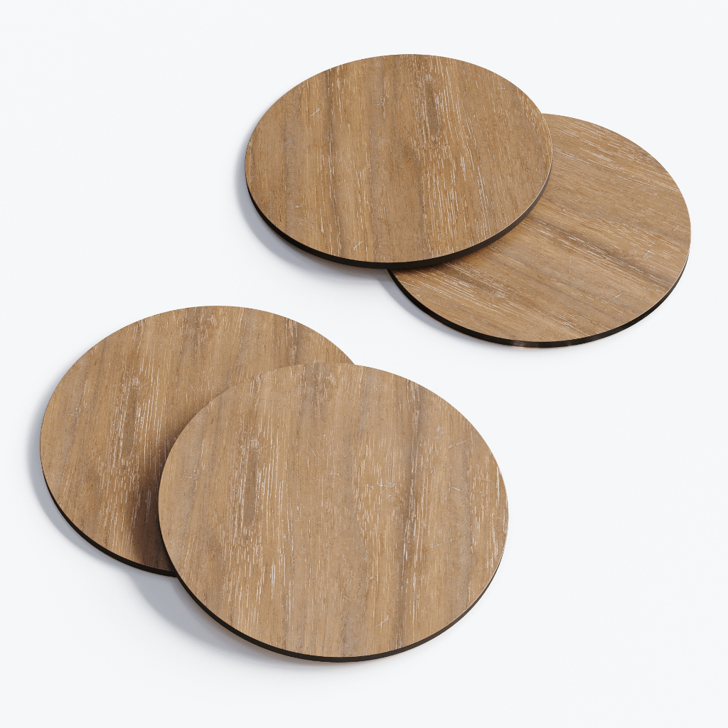 Kit 4 Porta Copos Sousplat Pequeno 8 cm Descanso De Copos Decoração Mesa
