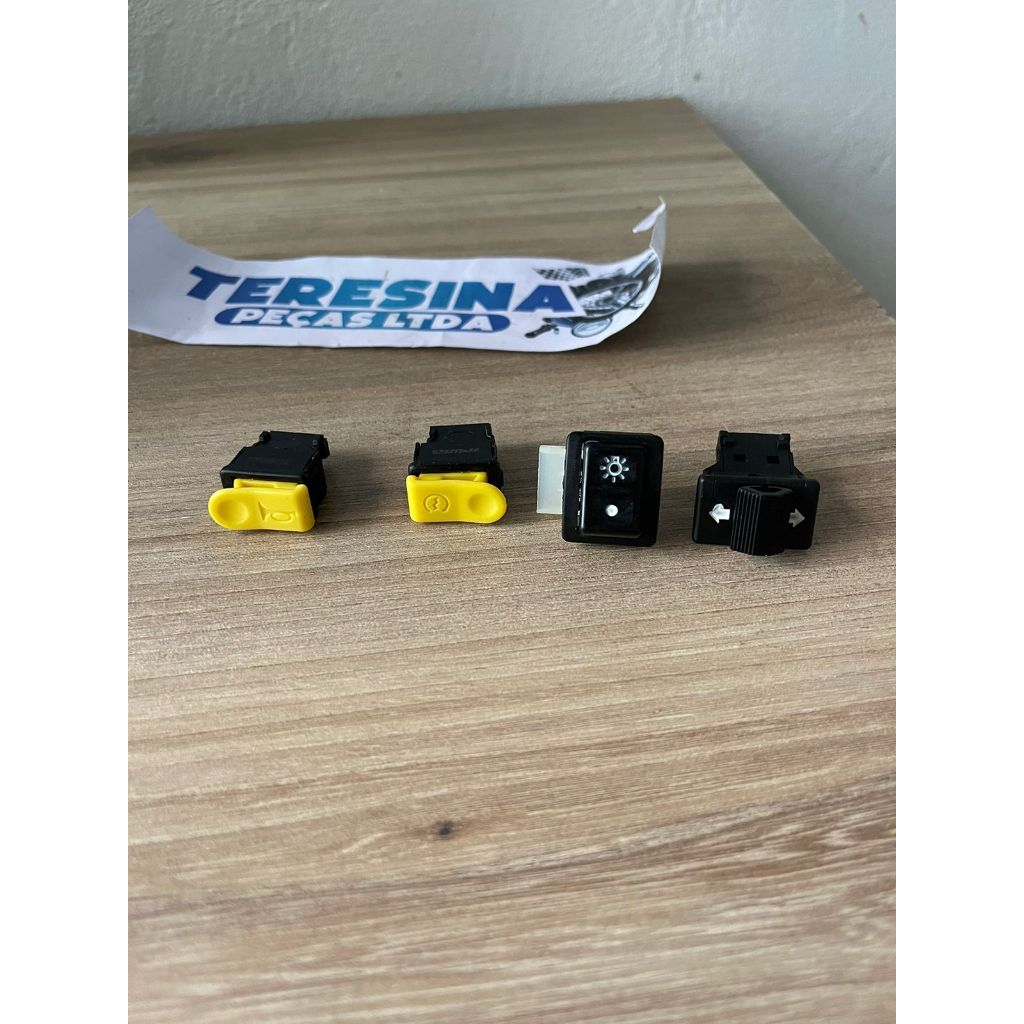 Botões Shineray jet 50 Pisca buzina farol alto baixo  luz partida interruptor