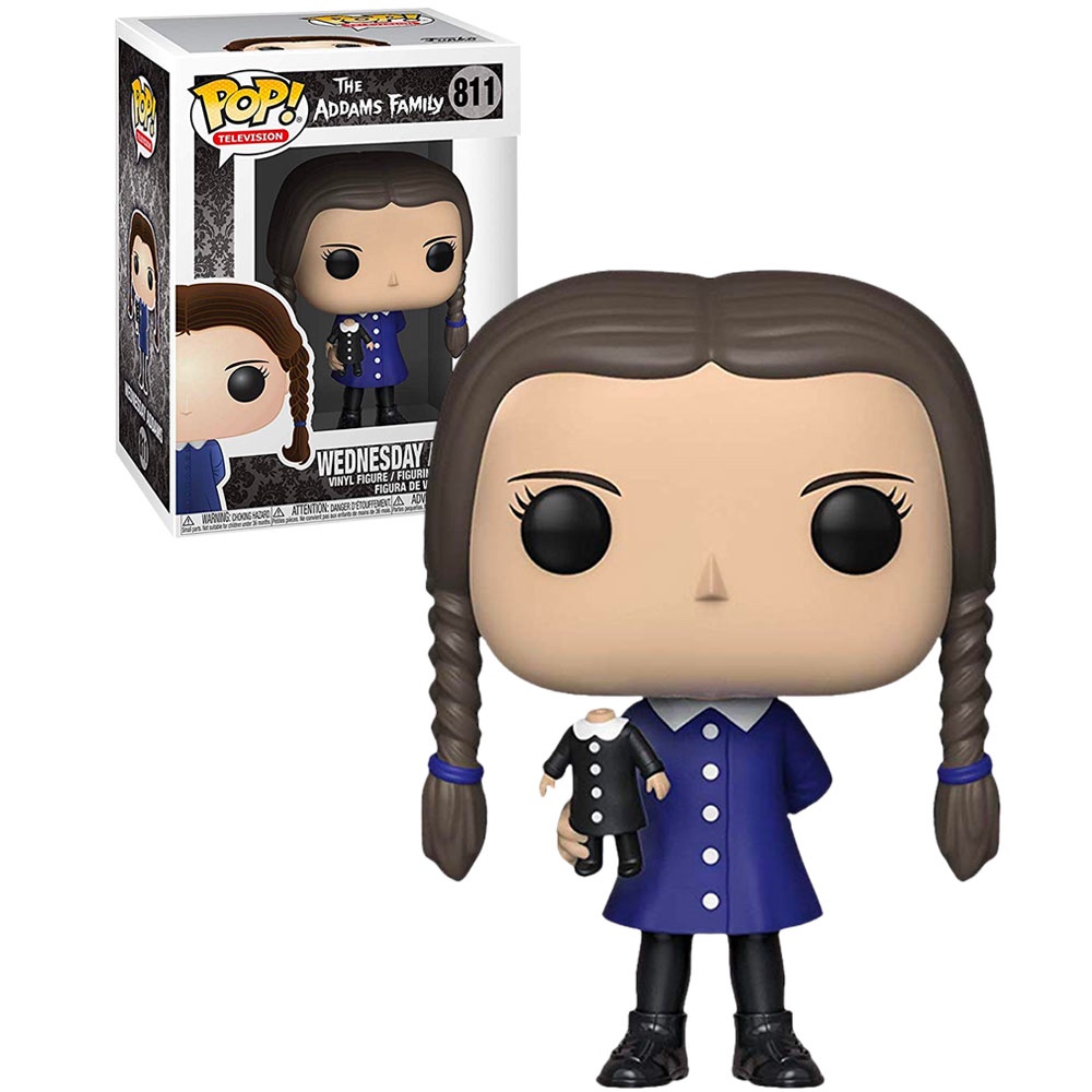 FUNKO POP THE ADDAMS FAMILY - WEDNESDAY ADDAMS 811 NOVO ORIGINAL em Oferta na Shopee