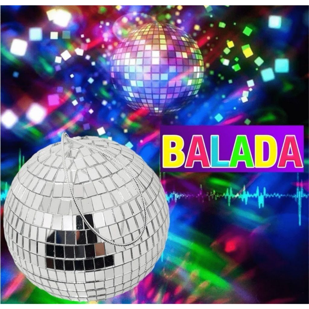 Globo Bola Espelhado Iluminação Para Dj Festa Eventos Balada Decoração Refletor Discoteca