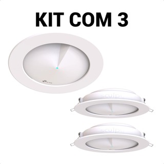 Kit 3 Suportes De Embutir No Teto Gesso Para Roteador Tp-link Deco M5 AC1300 (V3 ou V3.2) em Oferta na Shopee